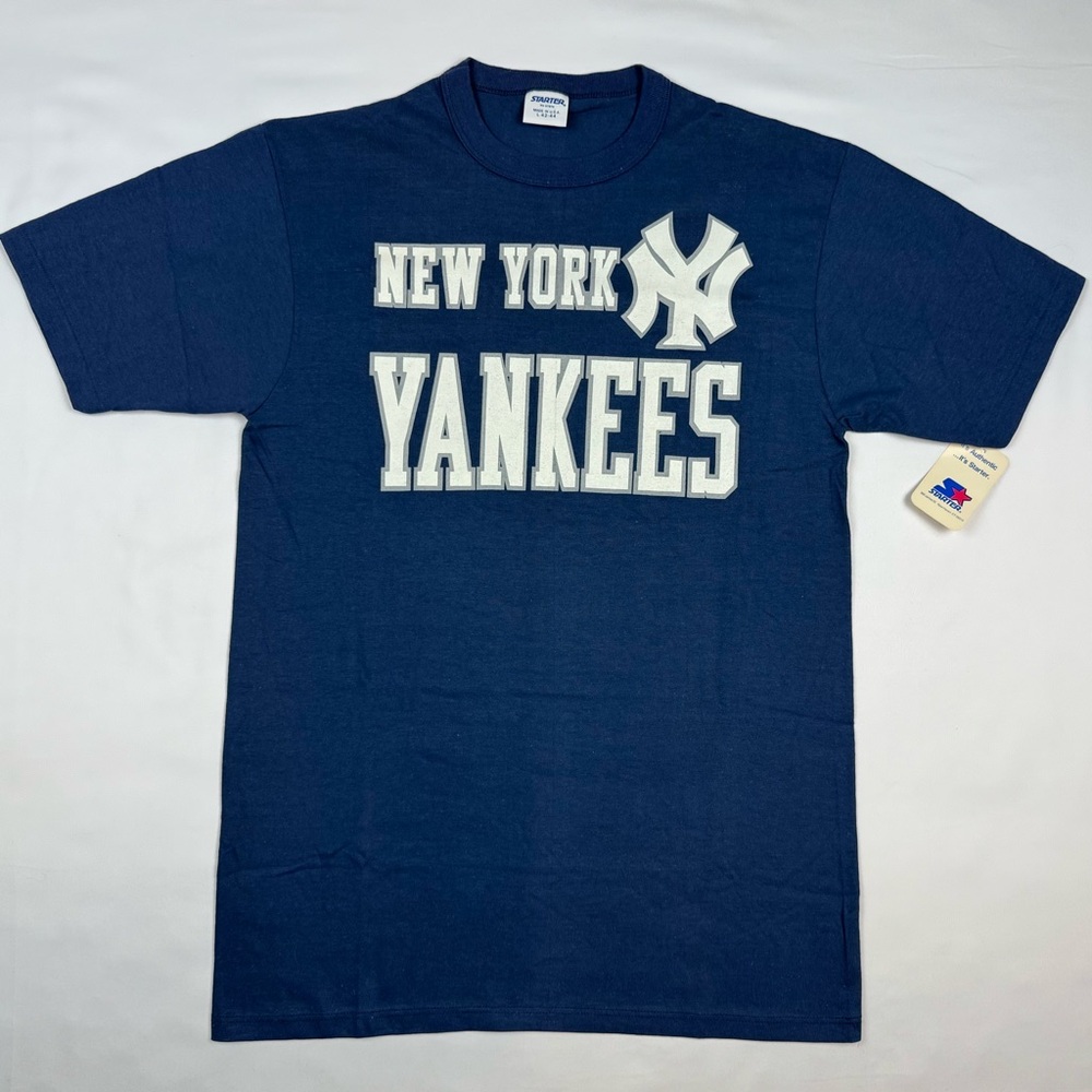 Vtg Starter New York Yankees Mens T-Shirt Sz Large 80s 90s Made in USA NOS B2
